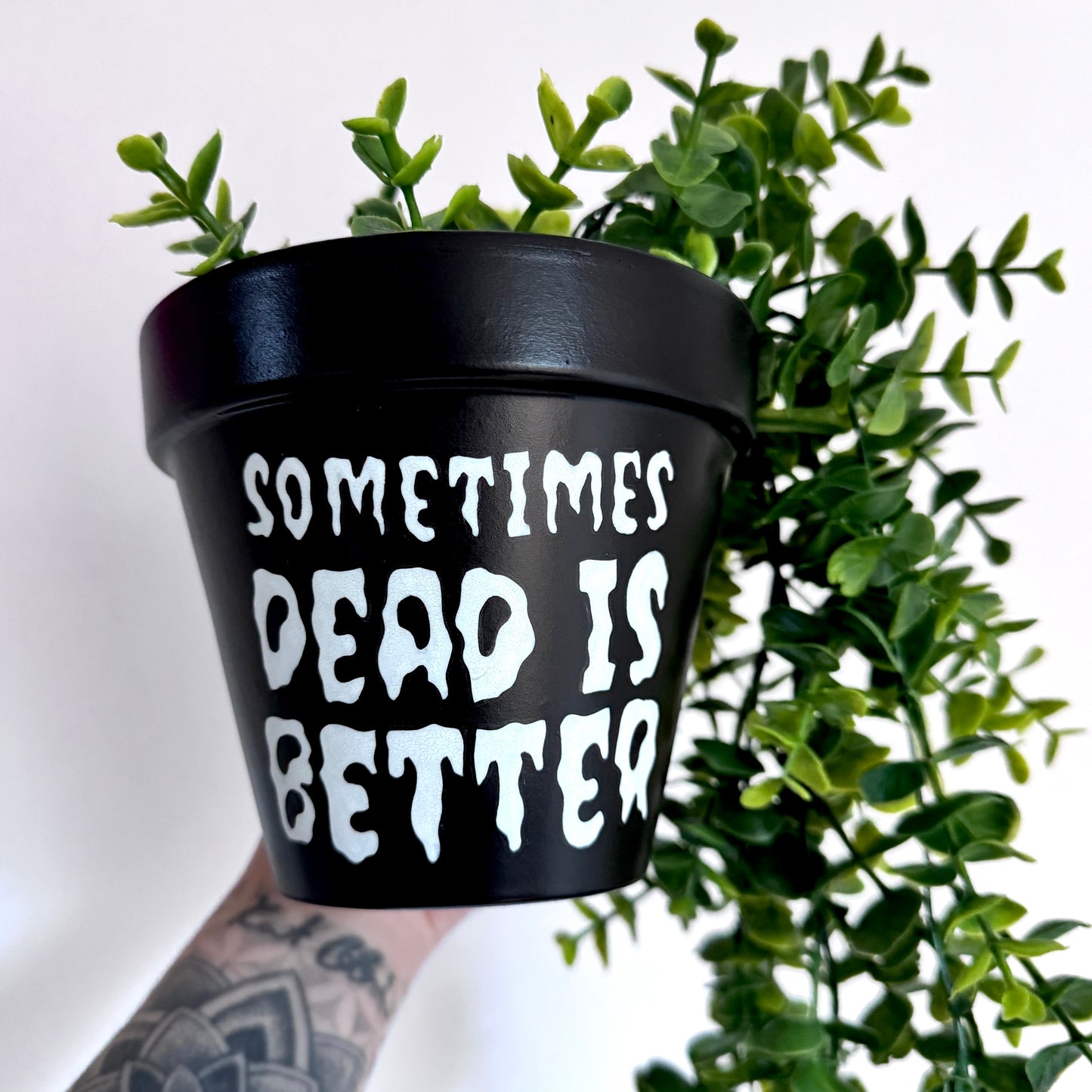 Pet Sematary - 13cm Hand Painted Plant Pot