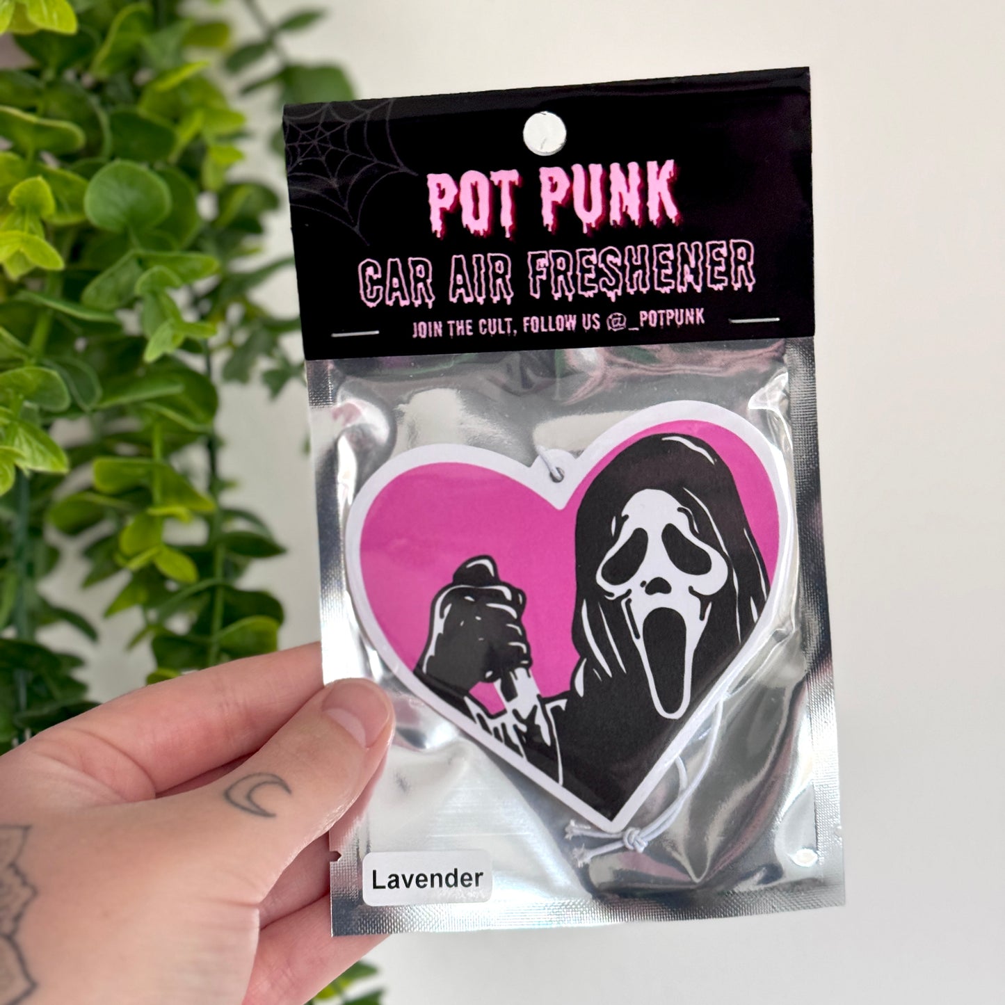 Ghostie Heart Car Air Freshener
