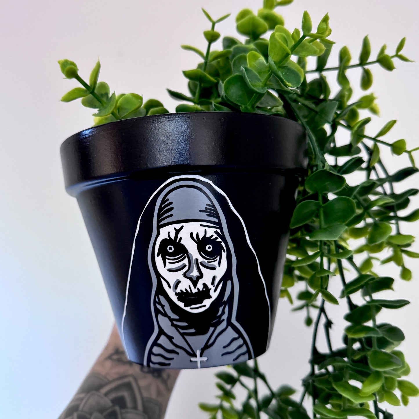 The Nun - 13cm Hand Painted Plant Pot