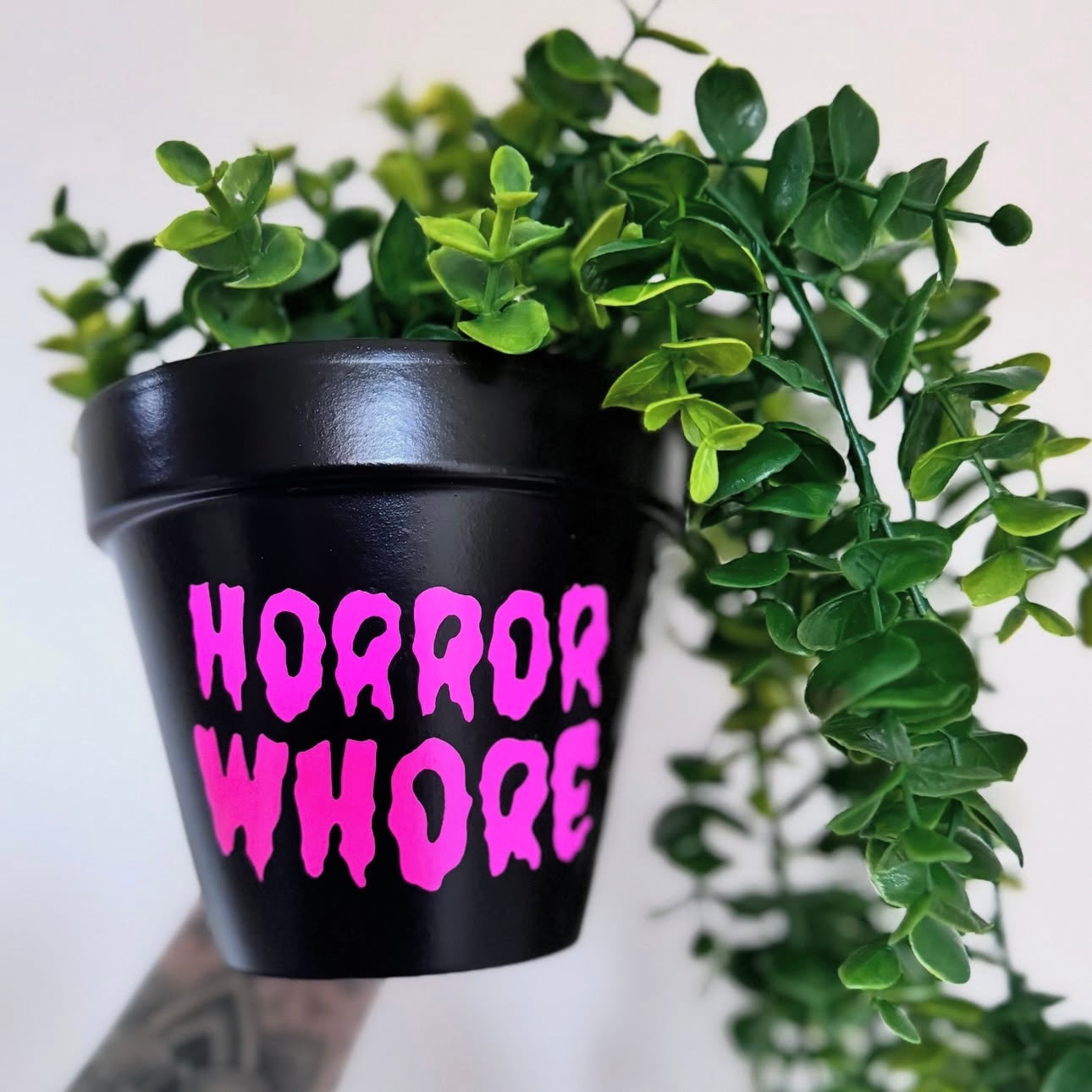 Horror Whore - 13cm Hand Painted Plant Pot