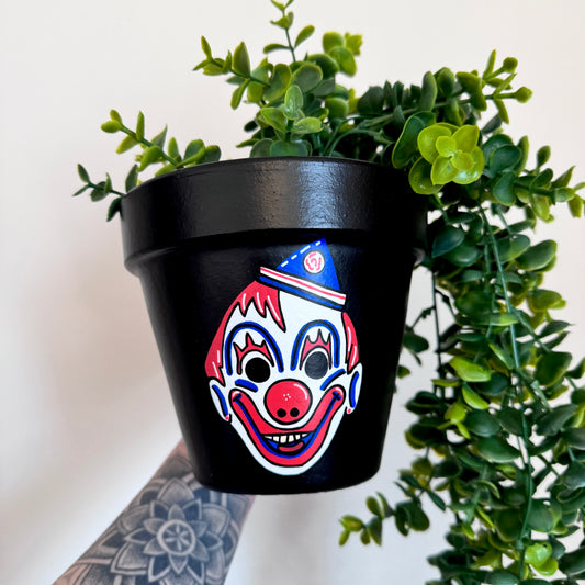 Rob Zombie Young Michael Myers Mask - Hand Painted Plant Pot - 15cm