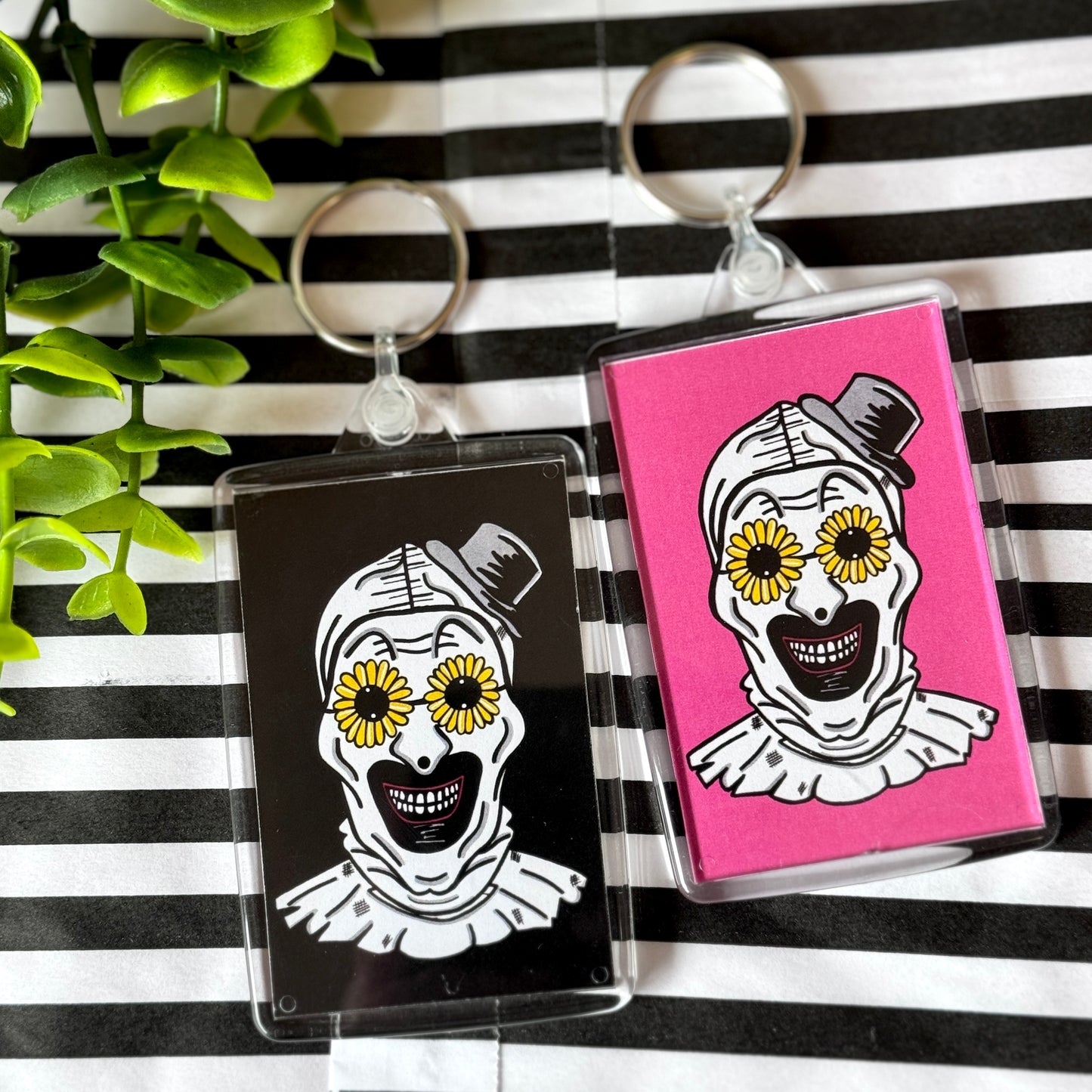 Art The Clown Double Sided Keyrings