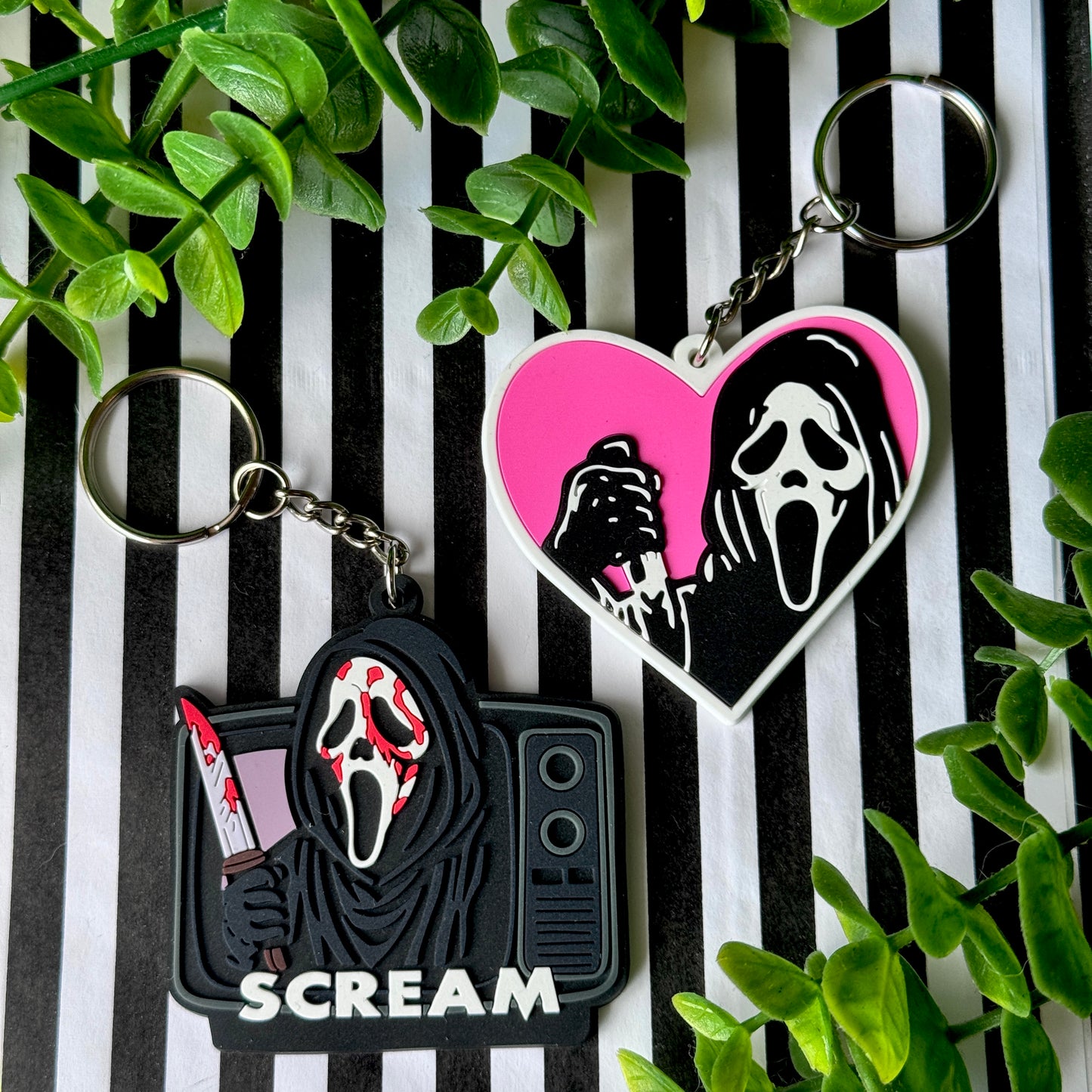 Ghostface / Scream Keychains
