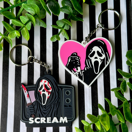 Ghostface / Scream Keychains