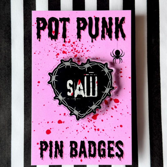 Saw Acrylic Badges