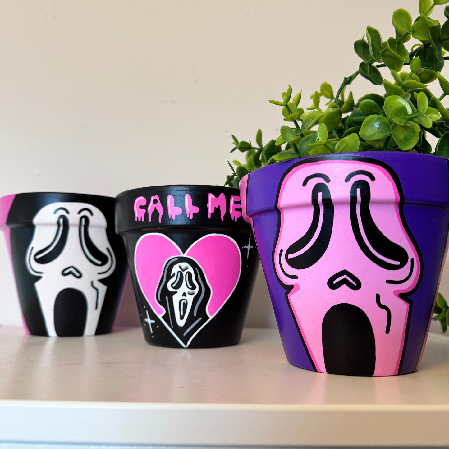 Horror Mask 13cm Plant Pots