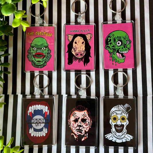 Horror Double Sided Keyrings