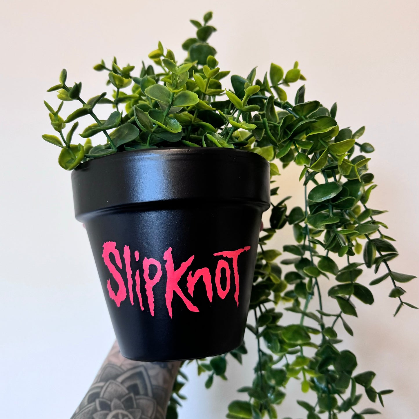 Slipknot Hand Painted Plant Pot - 13cm