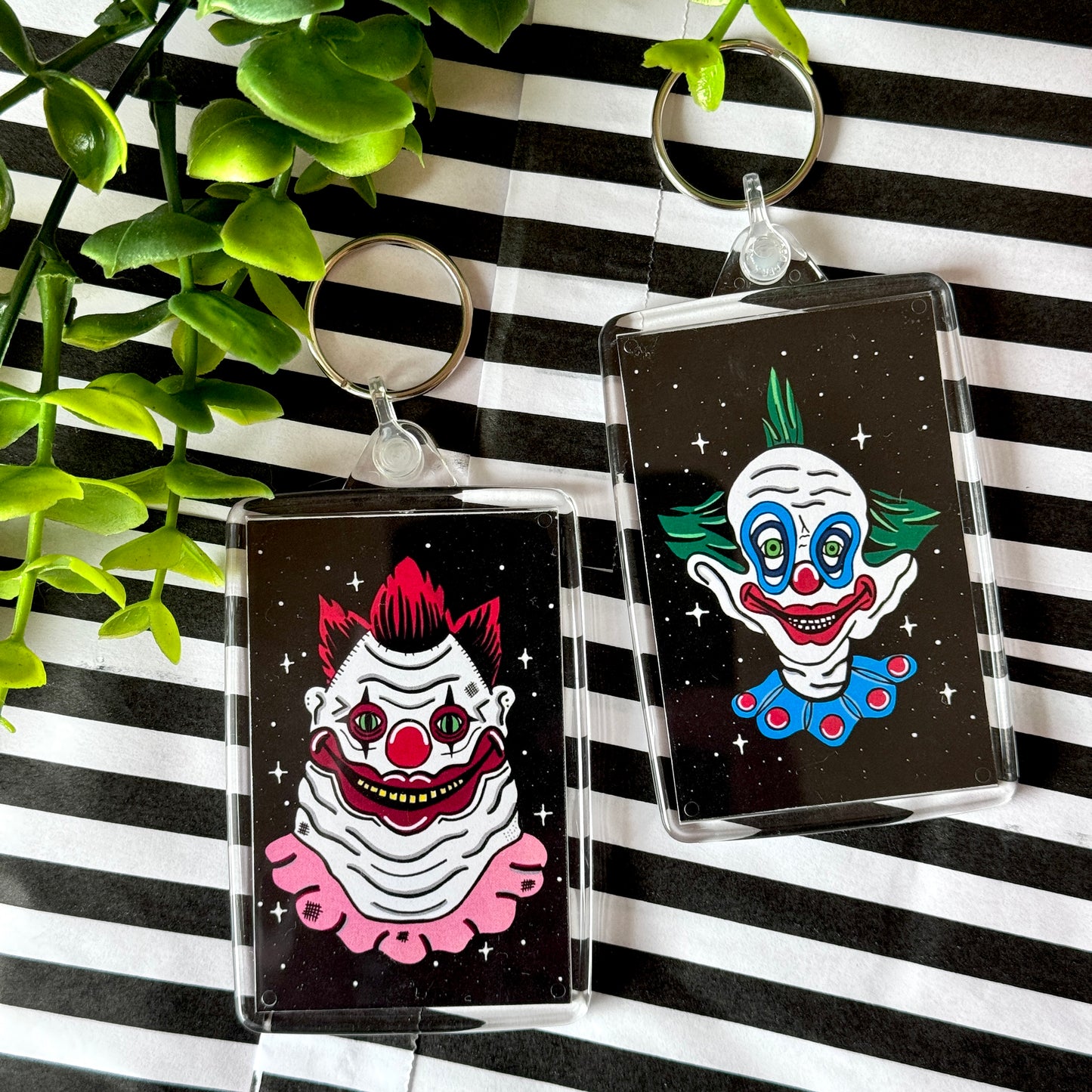 Killer Klowns Double Sided Keyring