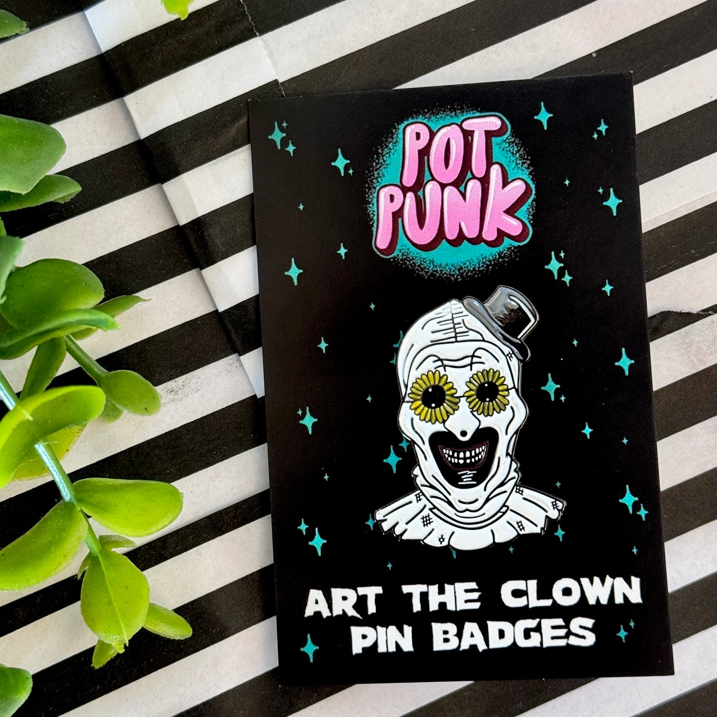 Art The Clown Enamel Pin Badges