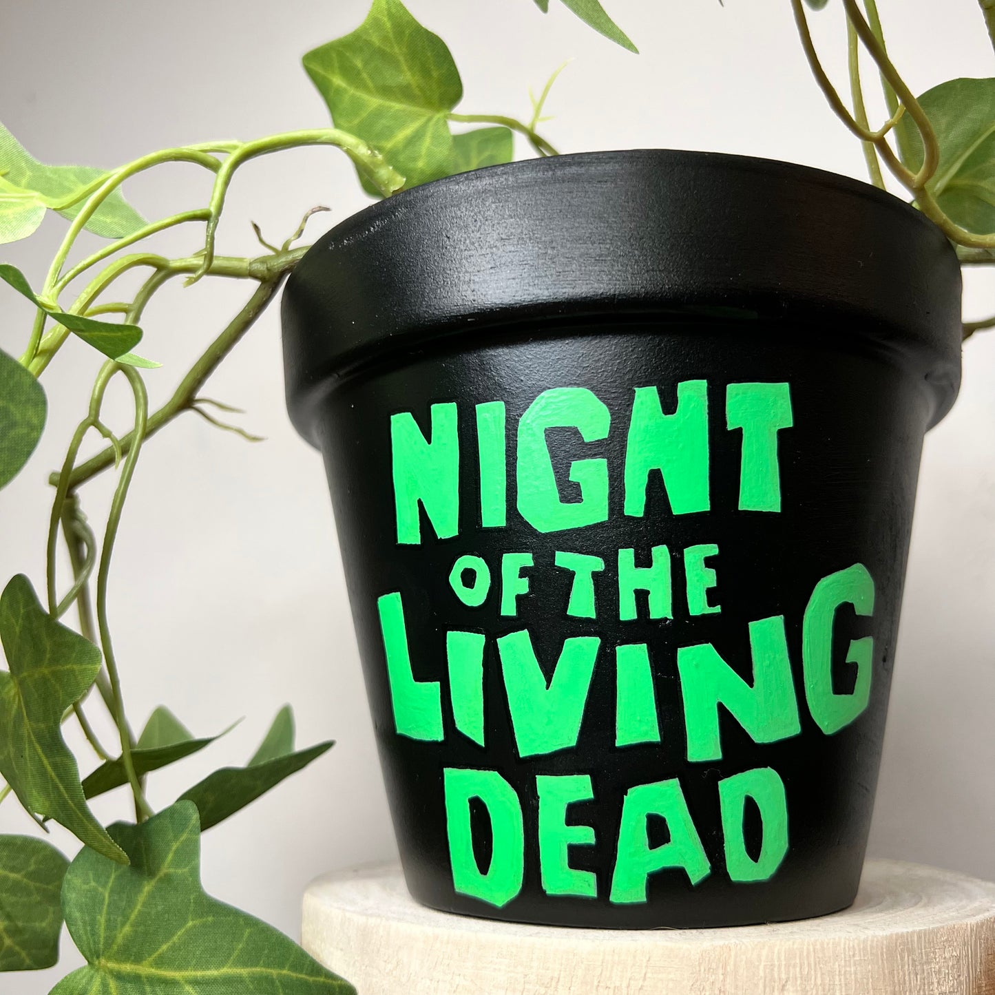 Night Of The Living Dead Hand Painted Plant Pot - 13cm